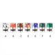 PREMIUM TURQUOISE STONE & STAINLESS STEEL STUBBY 510 DRIP TIP FOR E-CIG